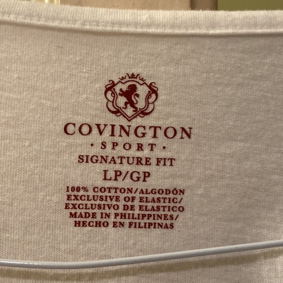 Covington Sport Signature Fit T- Shirt Size Large Petite - Picture 2 of 6